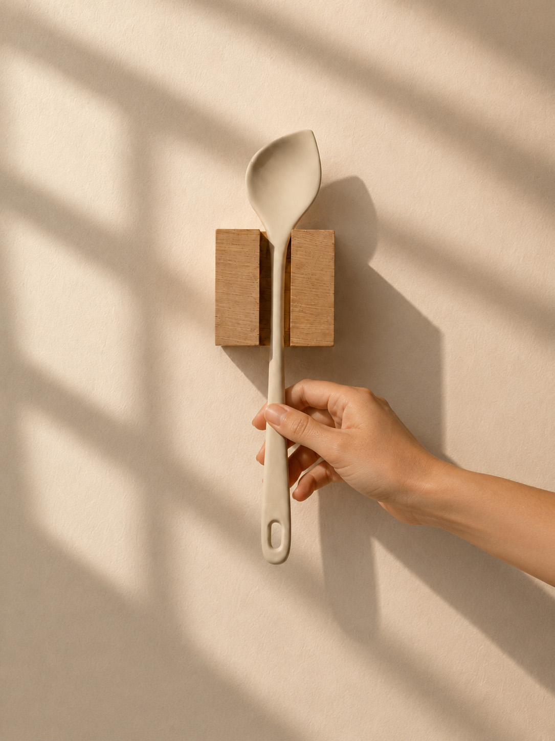 Pixel Utensil 01 — Solid Oak
